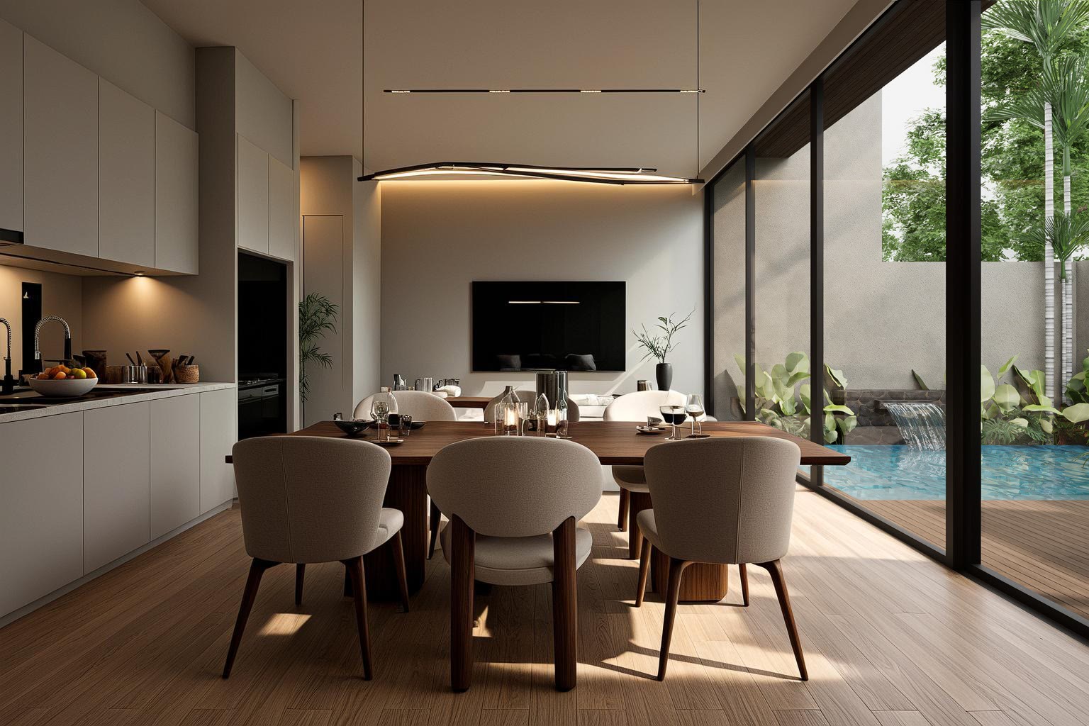Living space rendering for Aileen Rawai