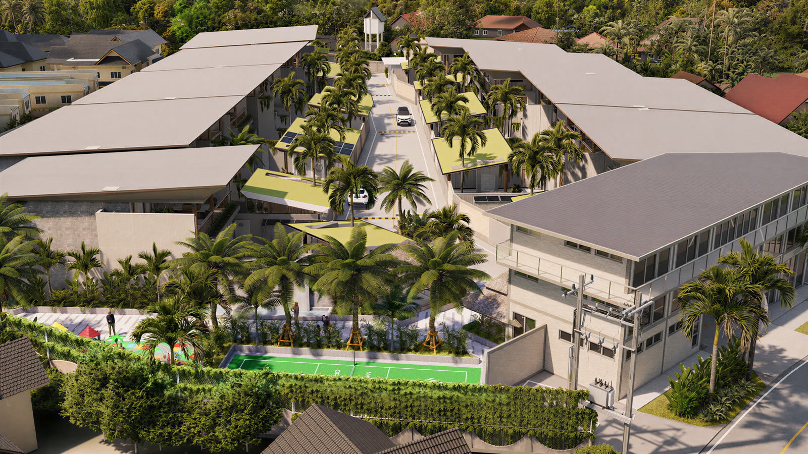 Overview rendering of Orbita Villa-Town